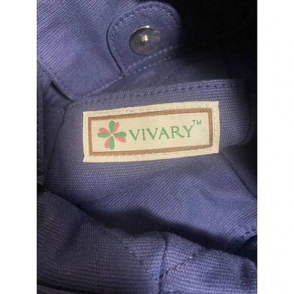 Vivary Bag Purse Navy and Orange Women’s Tote with Removable Bow UF Colors - Picture 7 of 11